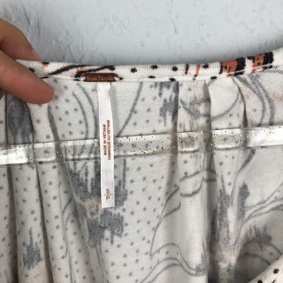 Free People Last Time Print Top in Ivory Combo - Picture 8 of 8